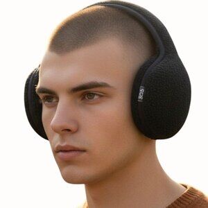 180s Tec Fleece Ear Warmers Primaloft Black One Size Mens NEW Winter Earmuff